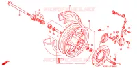 ROUE AVANT pour Honda FORZA 250 S ABS IDLE STOP de 2000
