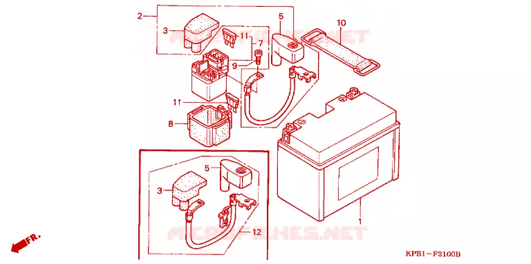 BATTERIE Honda SCOOTER 250 FORZA 2000  NSS250AY