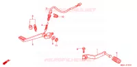 PEDALE pour Honda VFR 800 de 2001