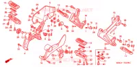 REPOSE PIED pour Honda VFR 800 de 2000