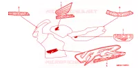 AUTOCOLLANTS pour Honda VFR 800 de 2000