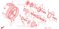 ROUE ARRIERE pour Honda VFR 800 de 2000