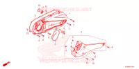 COUVERCLE GAUCHE pour Honda ADV 160 ABS de 2024