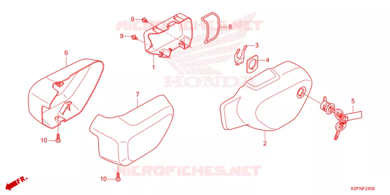 COUVERCLE LATERAL Honda MOTO 125 MONKEY 2024  Z125MAR