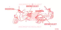 AUTOCOLLANTS pour Honda BENLY 110 de 2018