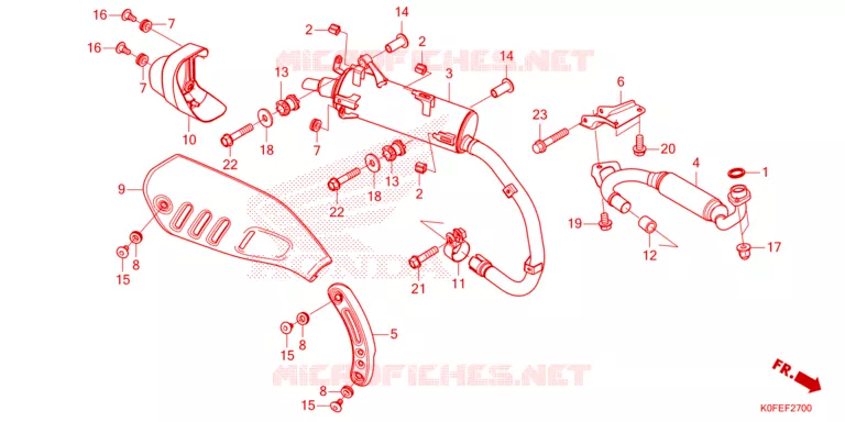 SILENCIEUX D'ECHAPPEMENT Honda MOTO 125 MONKEY 2024  Z125MAR