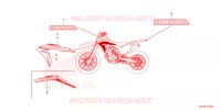 AUTOCOLLANTS pour Honda CRF 250 F de 2024