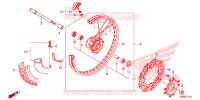 ROUE AVANT pour Honda CRF 250 F de 2024