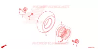 ROUE ARRIERE pour Honda TRX 250 FOURTRAX RECON MANUAL de 2024
