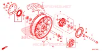ROUE ARRIERE pour Honda CBR 500 R RED de 2014