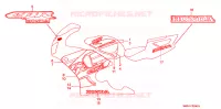AUTOCOLLANTS pour Honda CBR 900 RR de 1998