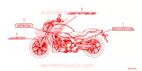 AUTOCOLLANTS pour Honda CTX 700 N ABS DCT de 2015