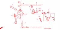 BEQUILLE pour Honda SUPER CUB 50 STANDARD de 1992