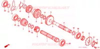 BOITE DE VITESSES pour Honda SUPER CUB 90 CUSTOM SQUARE LIGHT de 1997
