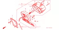 FEU ARRIERE pour Honda SUPER CUB 90 CUSTOM SQUARE LIGHT de 1997