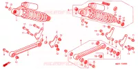 AMORTISSEUR ARRIERE pour Honda CB 1300 SUPER FOUR de 2000
