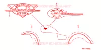 AUTOCOLLANTS pour Honda SHADOW VT 750 DELUXE de 2000