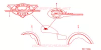 AUTOCOLLANTS pour Honda SHADOW VT 750 DELUXE de 2000