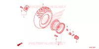 ROUE ARRIERE pour Honda FOURTRAX 420 RANCHER 2X4 Electric Shift de 2013
