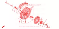 ROUE AVANT pour Honda VT 1300 C FURY de 2012
