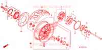 ROUE ARRIERE pour Honda VT 1300 C FURY de 2012