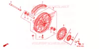 ROUE AVANT pour Honda VT 1300 C FURY de 2012