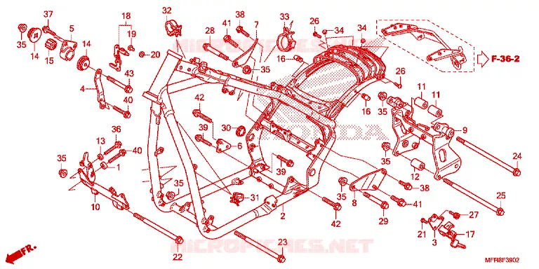 CADRE Honda MOTO 1300 VT 2014  VT1300CXE