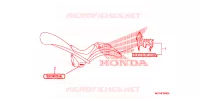 AUTOCOLLANTS pour Honda VT 1300 C FURY WHITE de 2011