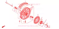 ROUE AVANT pour Honda VT 1300 C FURY WHITE de 2011