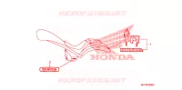 AUTOCOLLANTS pour Honda VT 1300 C FURY WHITE de 2011