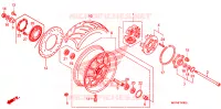 ROUE ARRIERE pour Honda VT 1300 C FURY WHITE de 2011