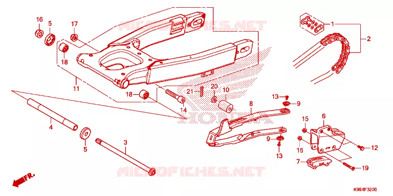 BRAS OSCILLANT Honda MOTO 250 CRF 2021  CRF250FM