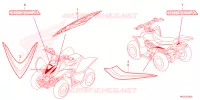 AUTOCOLLANTS pour Honda SPORTRAX TRX 90 de 2024