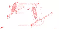 AMORTISSEUR ARRIERE pour Honda FOURTRAX 520 FOREMAN RUBICON 4X4 AT DCT EPS de 2024