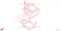 CYLINDRE pour Honda FOURTRAX 520 FOREMAN RUBICON 4X4 AT DCT de 2024