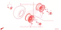 ROUE ARRIERE pour Honda FOURTRAX 520 FOREMAN RUBICON 4X4 AT DCT de 2024