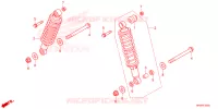 AMORTISSEUR ARRIERE pour Honda FOURTRAX 520 FOREMAN RUBICON 4X4 AT DCT de 2024