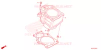 CYLINDRE pour Honda FOURTRAX 520 FOREMAN RUBICON 4X4 AT DCT de 2024