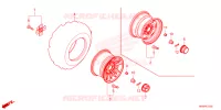 ROUE ARRIERE pour Honda FOURTRAX 520 FOREMAN RUBICON 4X4 AT DCT de 2024