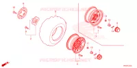 ROUE AVANT pour Honda FOURTRAX 520 FOREMAN RUBICON 4X4 AT DCT de 2024