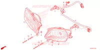 PHARE pour Honda TRX 250 FOURTRAX RECON MANUAL de 2024