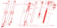 FOURCHE pour Honda NSR 50 de 1987