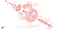 ROUE AVANT pour Honda NSR 50 de 1987