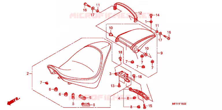 SELLE Honda MOTO 1300 VT 2013  VT1300CXC
