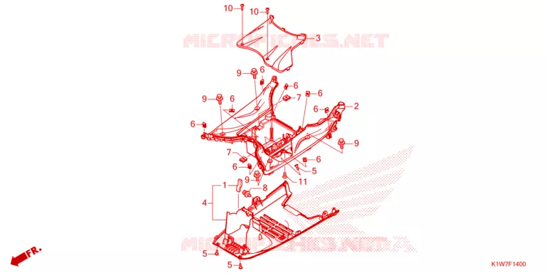 MARCHE PIEDS Honda SCOOTER 350 SH 2024  SH350ASR