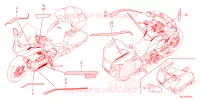 AUTOCOLLANTS pour Honda GL 1800 GOLD WING DCT de 2024