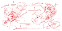 AUTOCOLLANTS pour Honda GL 1800 GOLD WING TOUR DCT, NAVI, AIRBAG de 2024