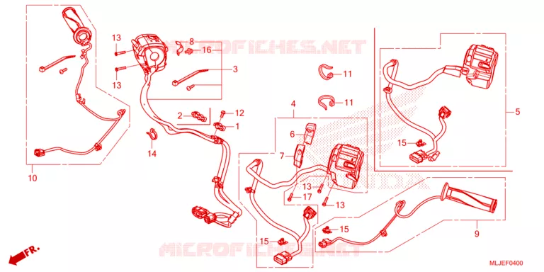 COMMODOS - POIGNEES Honda MOTO 1800 GOLD-WING 2024  GL1800R