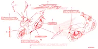 AUTOCOLLANTS pour Honda SH 125 ED de 2024