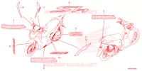 AUTOCOLLANTS pour Honda SH 150 ED de 2024